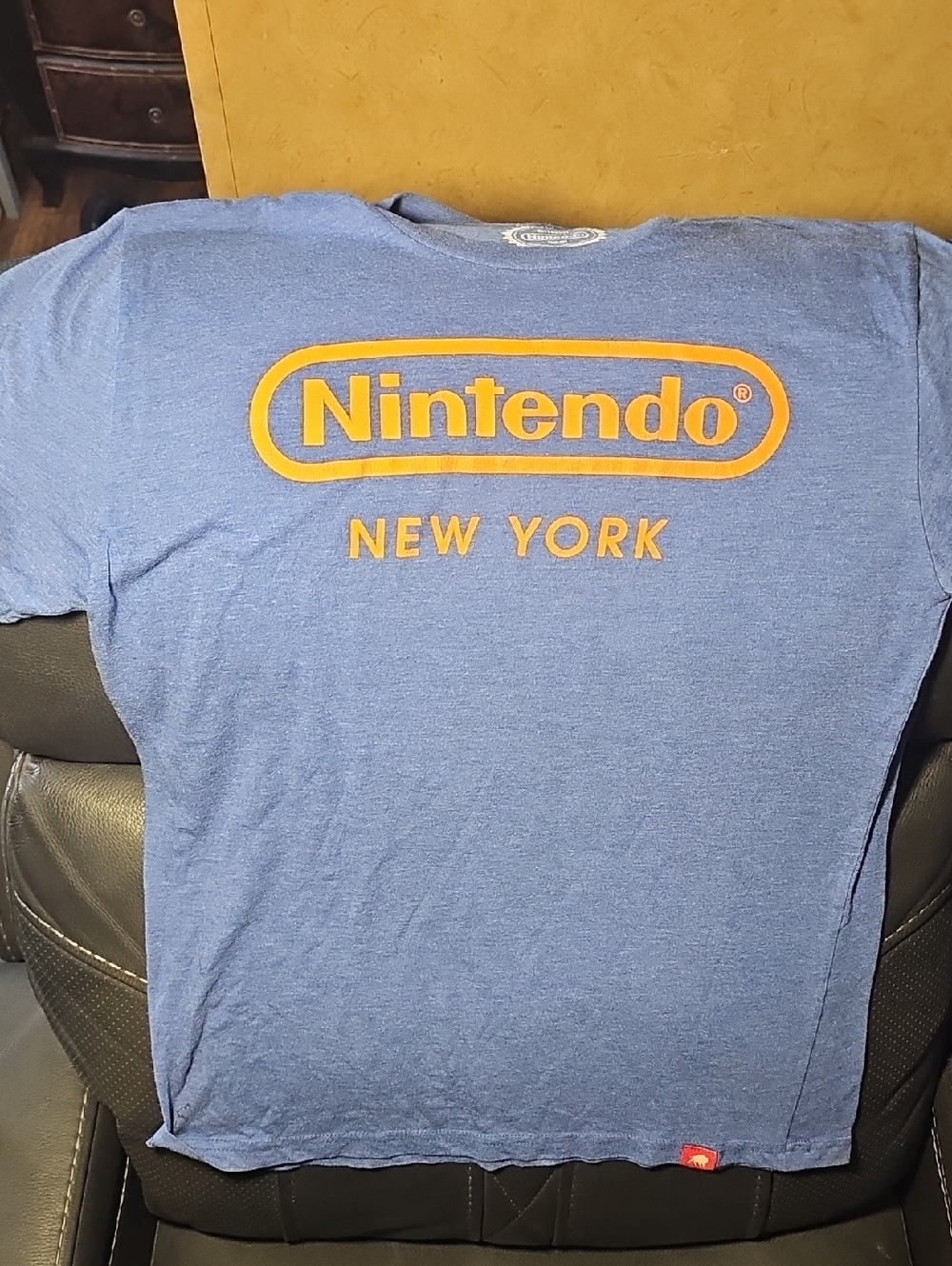 Nintendo Blue Tee with Orange Logo - New York Print